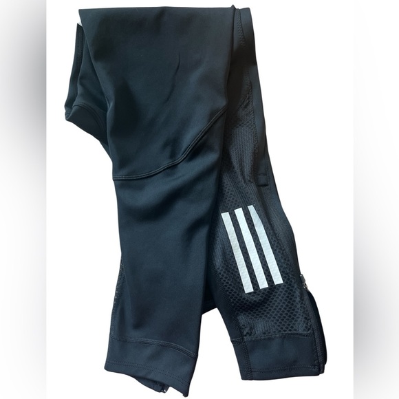 Adidas Black Leggings Moisture-Wicking Athletic Wear - Picture 4 of 4